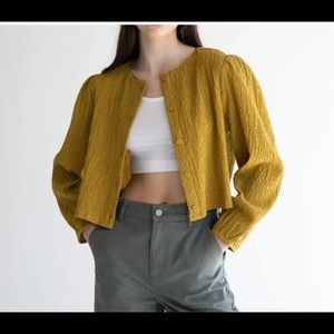 OAK + FORT Balloon Sleeve Top